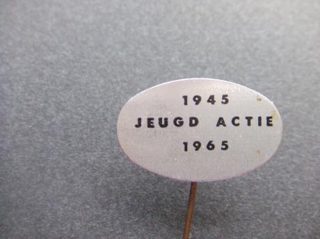 Jeugd -actie jubileum 1945-1965 zwarte letters